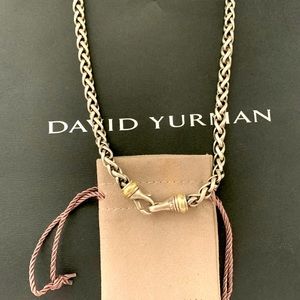 David Yurman Two-Tone SS/14k Large Wheat Chain